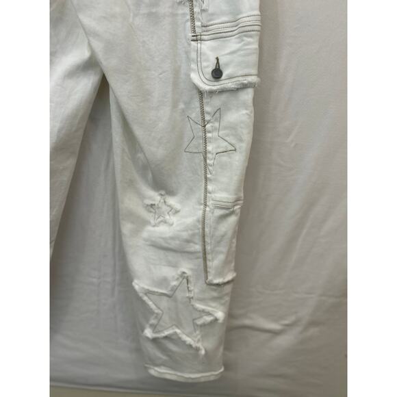 Cute Oli & Hali White Denim Jeans with Stars - Picture 8 of 13